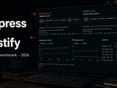 Express vs Fastify Node.js benchmark in 2026