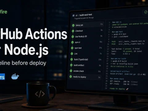 GitHub Actions for Node.js CI pipeline before deploy