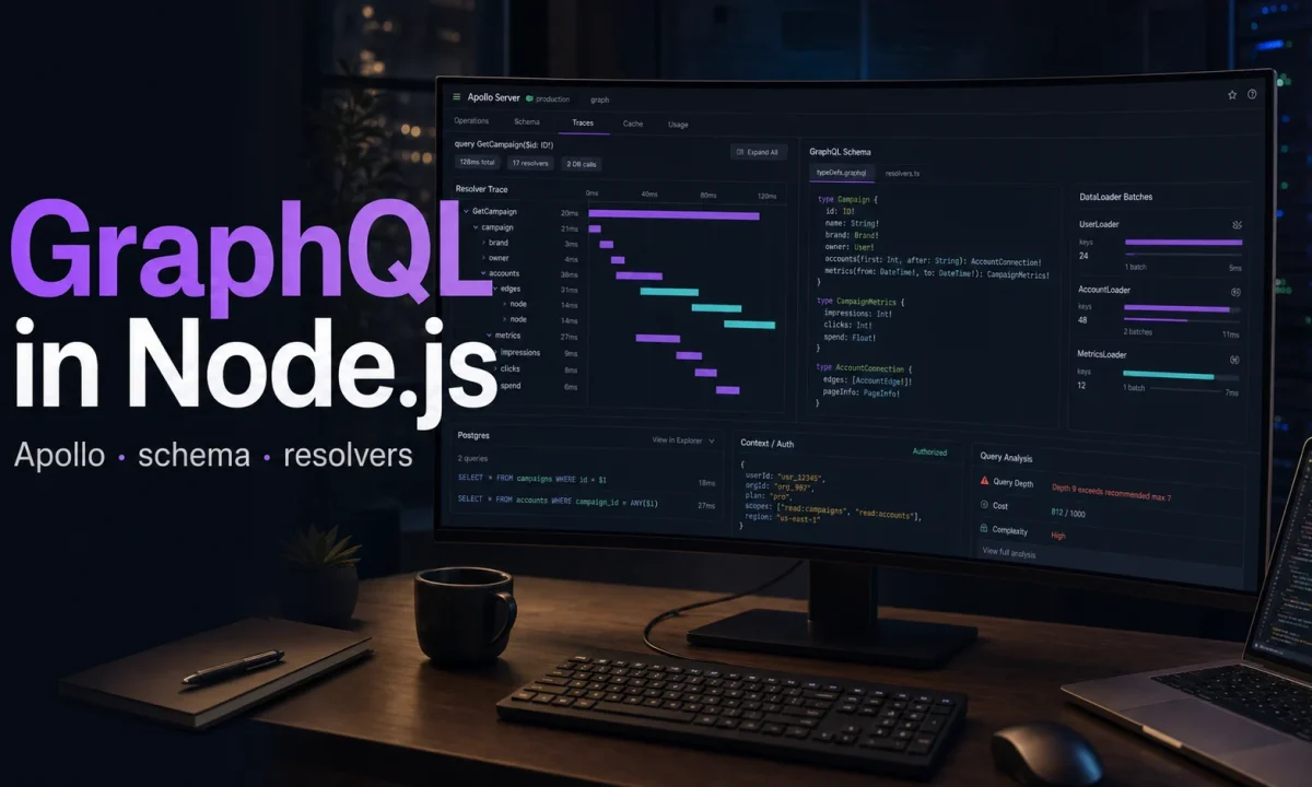 GraphQL in Node.js with Apollo Server schema and resolvers