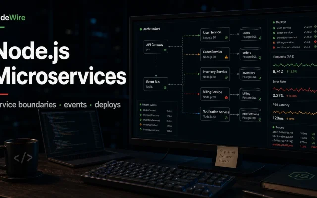 Node.js microservices architecture for production services