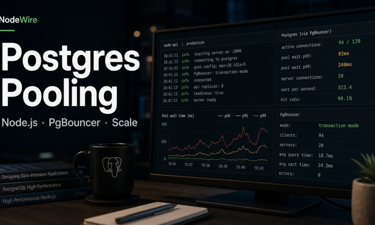 PostgreSQL connection pooling in Node.js production API