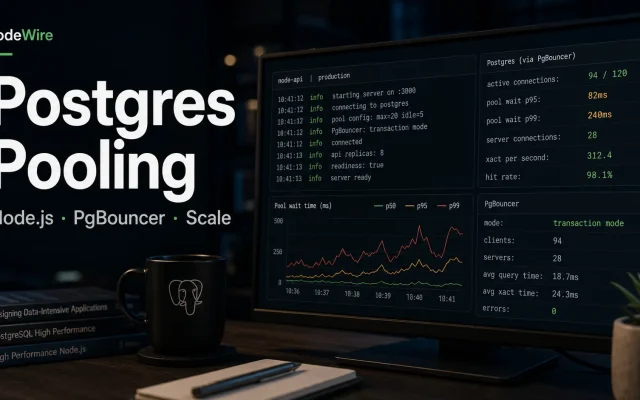 PostgreSQL connection pooling in Node.js production API