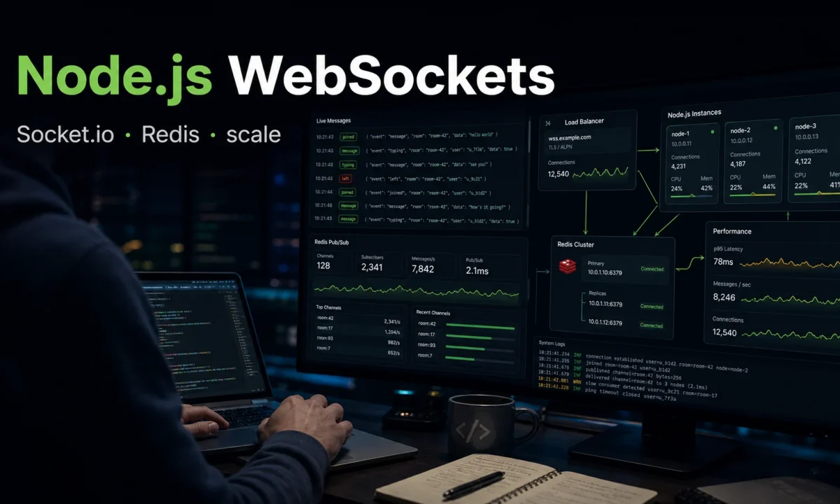 Node.js WebSockets with Socket.io and Redis scaling