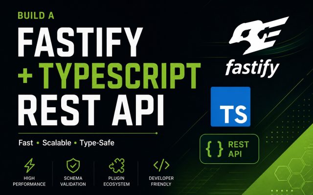 Build a Fastify + TypeScript REST API