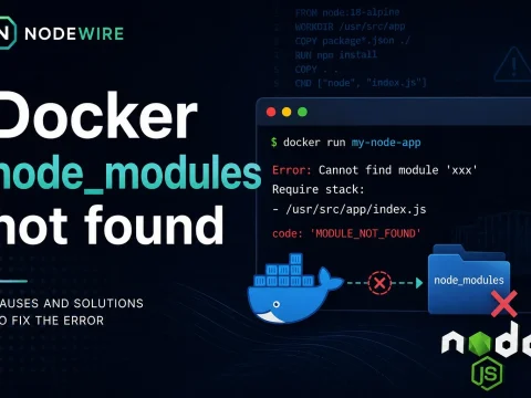 Fix Docker node_modules not found in a Node.js container