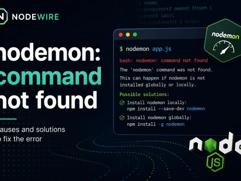 Fix nodemon: command not found